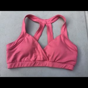 Sports Bra Reflex Pink Padded Cut Racer Back SZ L